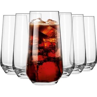 Krosno Verres d'eau - 6x 480 ml - Verres hauts élégants - Publicité Krosno Verres d'eau - 6x 480 ml - Verres hauts élégants - Publicité