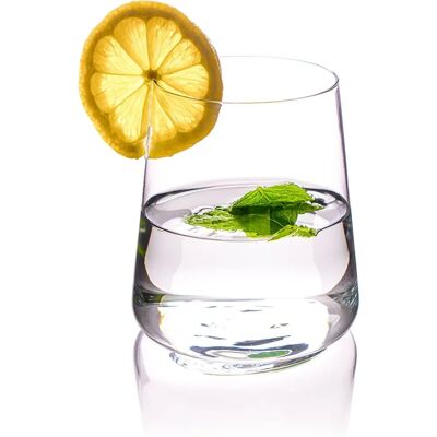 Verres d'eau Krosno - Lot de 6, 430ml, Design géométrique - Publicité Verres d'eau Krosno - Lot de 6, 430ml, Design géométrique - Publicité