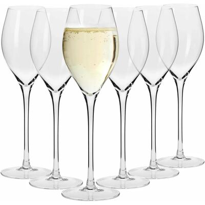 Krosno Szampanówki - Kryształowo przezroczyste 280ml Zestaw Krosno Szampanówki - Kryształowo przezroczyste 280ml Zestaw
