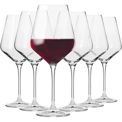 Krosno Zestaw kieliszków do czerwonego wina 6x 550 ml - Kieliszki do wina Krosno Zestaw kieliszków do czerwonego wina 6x 550 ml - Kieliszki do wina