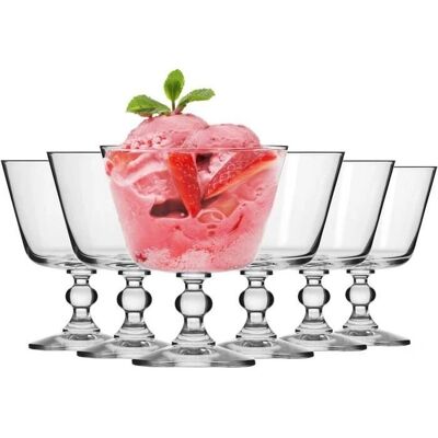 Krosno Ensemble de Coupes à Glace - 6x 380ml - Publicité Krosno Ensemble de Coupes à Glace - 6x 380ml - Publicité