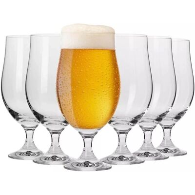 Krosno Pilsner Szklanki - Zestaw 6 - 420ml Krosno Pilsner Szklanki - Zestaw 6 - 420ml