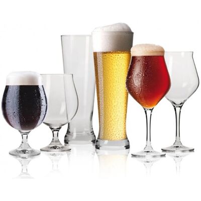 Ensemble de Verres à Bière Krosno pour Tous Types - 6 pcs - Publicité Ensemble de Verres à Bière Krosno pour Tous Types - 6 pcs - Publicité
