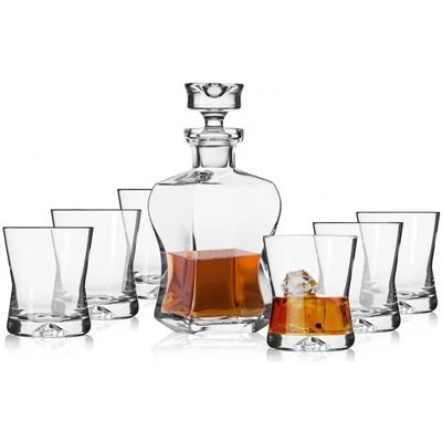 Zestaw Karafka i Szklanki Whisky Krosno - Elegancki i Trwały Zestaw Karafka i Szklanki Whisky Krosno - Elegancki i Trwały