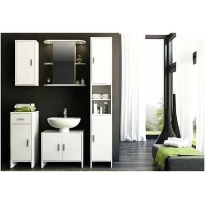 Primo Bad-Hängeschrank - 33x71x17 - Weiß - Bad-Hängeschrank Primo Bad-Hängeschrank - 33x71x17 - Weiß - Bad-Hängeschrank