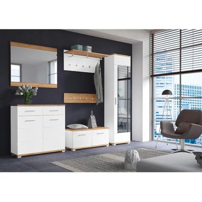 LIVING CHARM Weiße Sitzbank - 1 Sitz, 4 Fächer - Bänke LIVING CHARM Weiße Sitzbank - 1 Sitz, 4 Fächer - Bänke