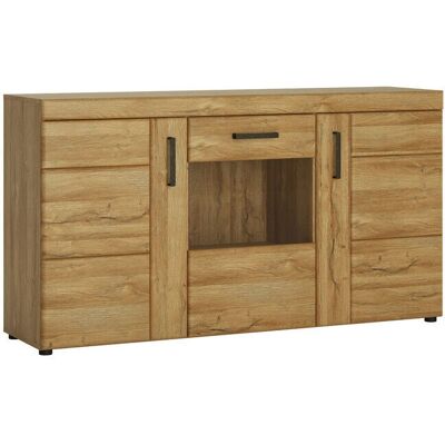 Wojcik Grandson Eiche Sideboard - 3 Türen mit Glas Wojcik Grandson Eiche Sideboard - 3 Türen mit Glas