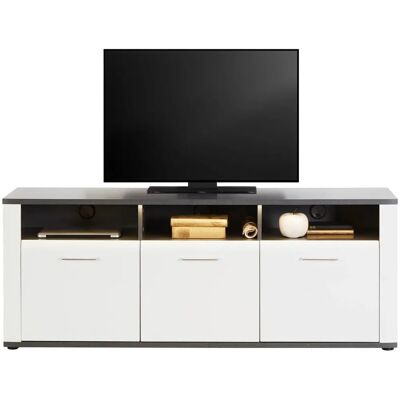 Luca Bessoni - Tv-elem Alassio Grafitszürke/Fehér - TV console Luca Bessoni - Tv-elem Alassio Grafitszürke/Fehér - TV console