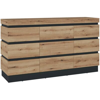 Wojcik Coast Evoke Eiche Sideboard - 161cm Modern Stauraum Wojcik Coast Evoke Eiche Sideboard - 161cm Modern Stauraum