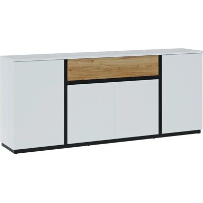 INOSIGN Novena Sideboard - Modern, Geräumig, Weiß/Schwarz/Braun INOSIGN Novena Sideboard - Modern, Geräumig, Weiß/Schwarz/Braun