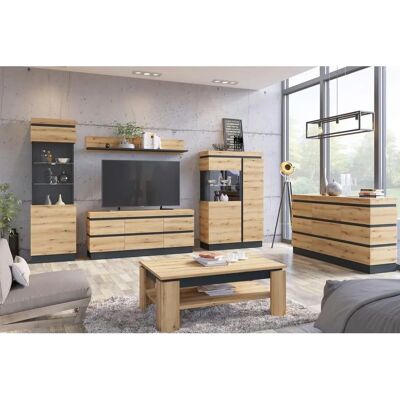 Sconto TV-Unterteil - Corte holzfarben Maße 161x68x45 cm Sconto TV-Unterteil - Corte holzfarben Maße 161x68x45 cm