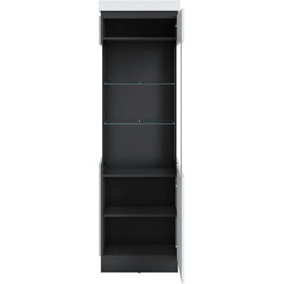 Wojcik Vitrine CORV102R - Weiß - Ohne Griffe, 4mm gehärtetes Glas - Vitrine Wojcik Vitrine CORV102R - Weiß - Ohne Griffe, 4mm gehärtetes Glas - Vitrine