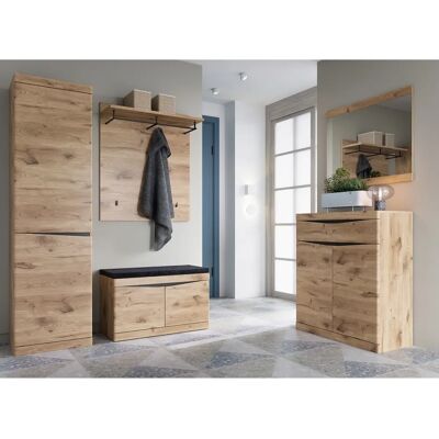 LIVING CHARM SUMGS1 Kleiderschrank - Viking Eiche, Anthrazit, PVC LIVING CHARM SUMGS1 Kleiderschrank - Viking Eiche, Anthrazit, PVC
