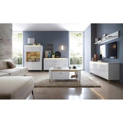 Sconto Lazio Bílá TV Lowboard - TV Lowboard Sconto Lazio Bílá TV Lowboard - TV Lowboard