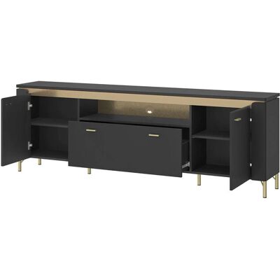Sconto Lazio Black TV Lowboard - TV Lowboard Sconto Lazio Black TV Lowboard - TV Lowboard