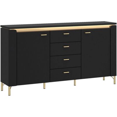 Hochwertiges Schwarz Sideboard Lazio - Sideboard Hochwertiges Schwarz Sideboard Lazio - Sideboard