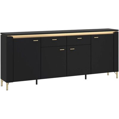 Hochwertiges schwarzes Sideboard Lazio - Sideboard Hochwertiges schwarzes Sideboard Lazio - Sideboard