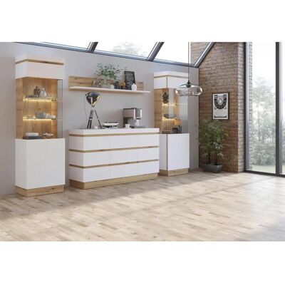 Sconto Sideboard Calabria - Weiß - 161x93x45cm - Sideboard Sconto Sideboard Calabria - Weiß - 161x93x45cm - Sideboard