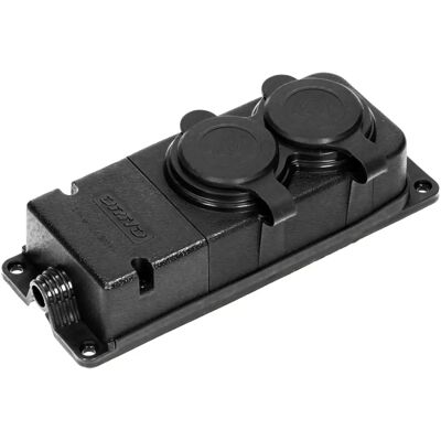Orno Steckdosenleiste - IP44 Wasser/Dustdicht - 2 Steckdosen Orno Steckdosenleiste - IP44 Wasser/Dustdicht - 2 Steckdosen