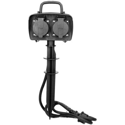 Orno - Gartensteckdose 2x2P + Z 1,5m - IP44 - Prise extérieure - Publicité Orno - Gartensteckdose 2x2P + Z 1,5m - IP44 - Prise extérieure - Publicité