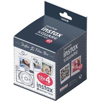 Fujifilm - Instax Square Film - 72x86 mm - 40 feuilles Fujifilm - Instax Square Film - 72x86 mm - 40 feuilles
