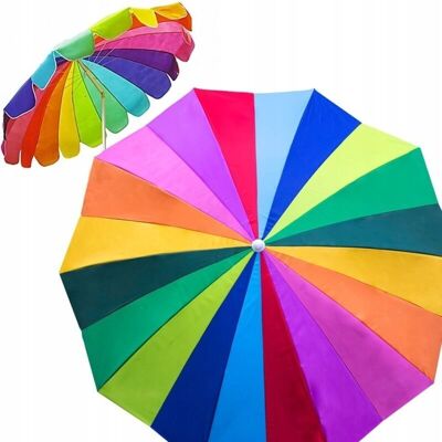 Unknown - 220CM Garden Beach - Multicolor - Parasol Unknown - 220CM Garden Beach - Multicolor - Parasol