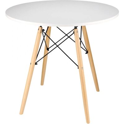 IKEA Valkoinen skandinaavinen pyöreä pöytä - Ruokapöytä IKEA Valkoinen skandinaavinen pyöreä pöytä - Ruokapöytä