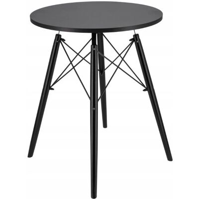 Unknown - Mesa redonda escandinava - Brown - 60x60x74 cm - Table Unknown - Mesa redonda escandinava - Brown - 60x60x74 cm - Table