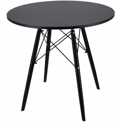Generic - Round Scandinavian Table - Black - Table Generic - Round Scandinavian Table - Black - Table