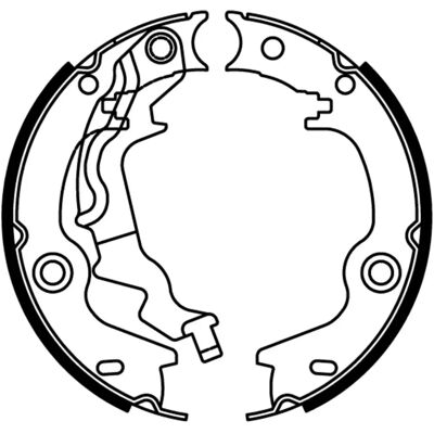 Jeu de Mâchoires de Frein Kia Rio 2 - Essieu arrière, 168mm, 32mm - ABE Jeu de Mâchoires de Frein Kia Rio 2 - Essieu arrière, 168mm, 32mm - ABE
