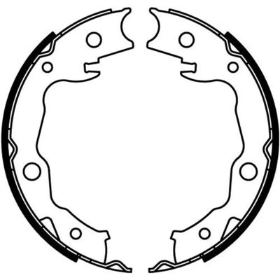 Ganasces de frein ABE C01063ABE - Essieu arrière, Frein de stationnement, 172mm Ganasces de frein ABE C01063ABE - Essieu arrière, Frein de stationnement, 172mm
