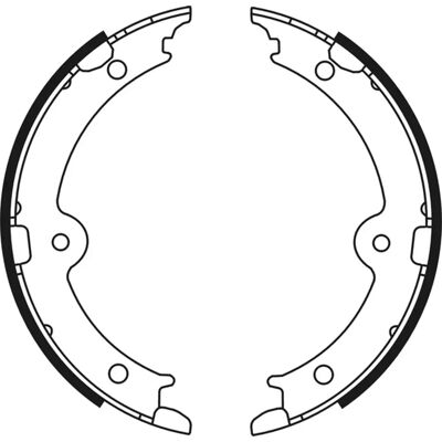 Cales de frein arrière ABE - Jeu de mâchoires de frein Cales de frein arrière ABE - Jeu de mâchoires de frein