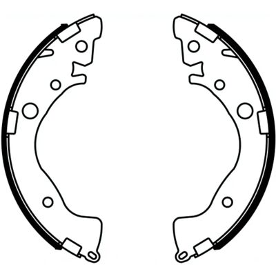 Ganasce freno posteriori ABE C04022ABE per Honda Jazz 3 - Tipo di freno Ganasce freno posteriori ABE C04022ABE per Honda Jazz 3 - Tipo di freno