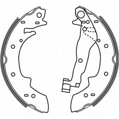 TRW C0B006ABE Jarrupalat - Takapyörä 228,6mm 42mm TRW C0B006ABE Jarrupalat - Takapyörä 228,6mm 42mm