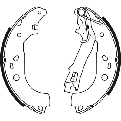 ABE C0C021ABE Frein arrière — Jeu de mâchoires pour Opel Corsa D, Nemo Van, Fiat Qubo ABE C0C021ABE Frein arrière — Jeu de mâchoires pour Opel Corsa D, Nemo Van, Fiat Qubo