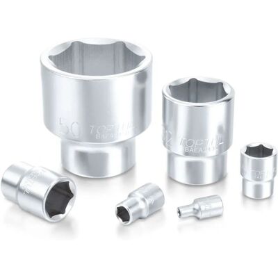 TOPTUL Dado esagonale - 1/2 pollice, 15 mm, 6 lati - Dado esagonale TOPTUL Dado esagonale - 1/2 pollice, 15 mm, 6 lati - Dado esagonale