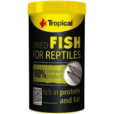Tropical Gedroogde Vis - Voedsel voor Reptielen & Grote Vissen - 250ml Tropical Gedroogde Vis - Voedsel voor Reptielen & Grote Vissen - 250ml