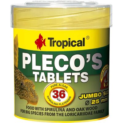 Tropical Pleco's Tabletten - Fischfutter - 50ml Tropical Pleco's Tabletten - Fischfutter - 50ml