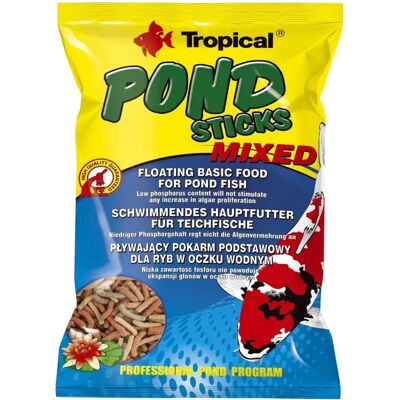 Tropical Pond Sticks Mixed - 90 g - Sticks - Teichfischfutter Tropical Pond Sticks Mixed - 90 g - Sticks - Teichfischfutter