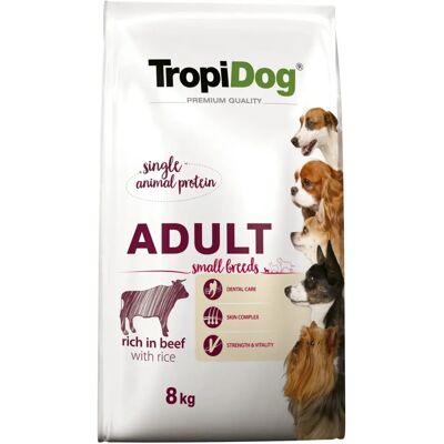 Tropidog Premium Adult Small Beef & Rice - Karma dla psów Tropidog Premium Adult Small Beef & Rice - Karma dla psów