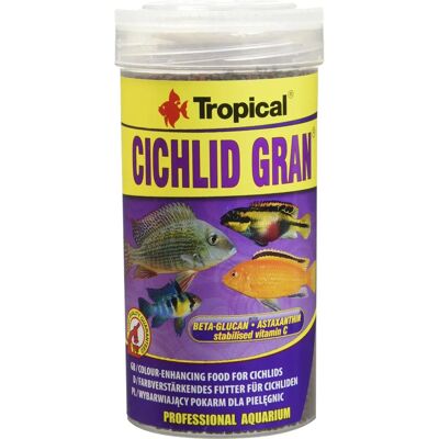 Tropical Cichlid Granules Color - Fischfutter - 250ml / 138gr Tropical Cichlid Granules Color - Fischfutter - 250ml / 138gr