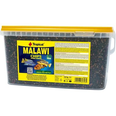 TROPICAL Malawi Chips - 5 litres - Nourriture pour poissons TROPICAL Malawi Chips - 5 litres - Nourriture pour poissons