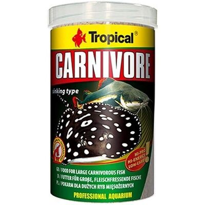 Tropical Carnivore 1000ml - Nourriture pour poissons de fond Tropical Carnivore 1000ml - Nourriture pour poissons de fond
