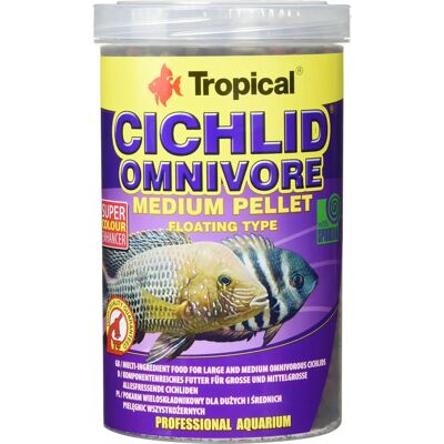 Granulés Omnivores pour Cichlidés Tropicaux - Nourriture pour Poissons Granulés Omnivores pour Cichlidés Tropicaux - Nourriture pour Poissons