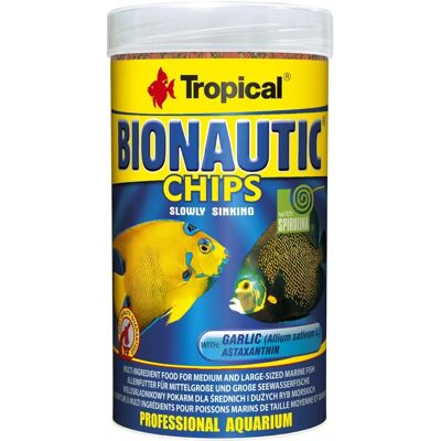 Chips Bionautic Tropical - Nourriture pour Poissons Marins (250ml) - Nourriture pour Poissons Chips Bionautic Tropical - Nourriture pour Poissons Marins (250ml) - Nourriture pour Poissons