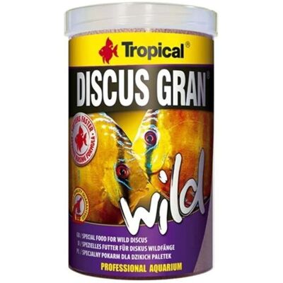 Tropical Discus Gran Wild 1000ml - Nourriture pour cichlidés Tropical Discus Gran Wild 1000ml - Nourriture pour cichlidés