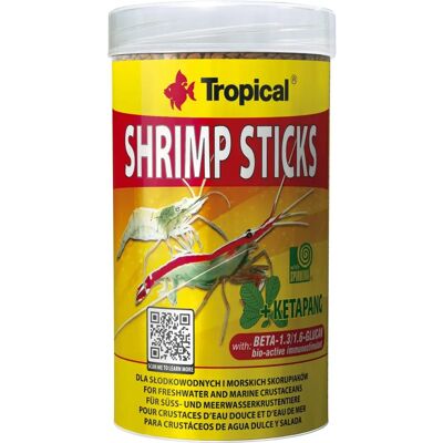 Bâtonnets de Crevettes Tropical - Eau Douce & Marine - 250ml / 138g Bâtonnets de Crevettes Tropical - Eau Douce & Marine - 250ml / 138g