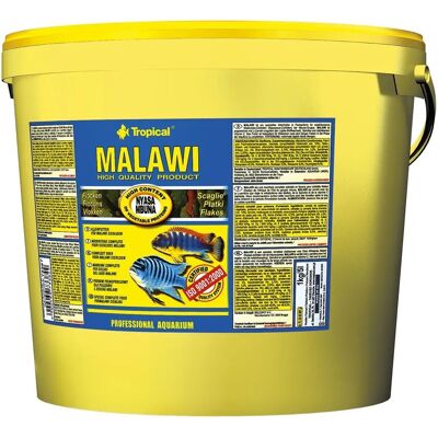 Flocons Tropical Malawi - Nourriture pour cichlidés Malawi - 5L/1kg Flocons Tropical Malawi - Nourriture pour cichlidés Malawi - 5L/1kg