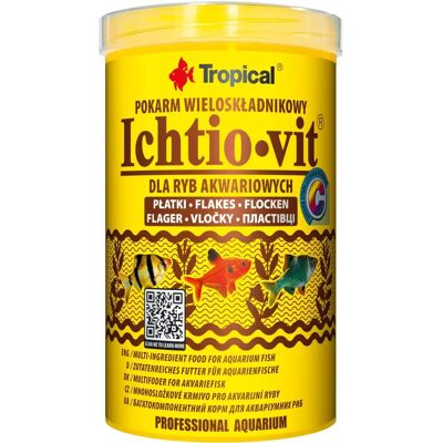 Nourriture pour Poissons Tropical Ichtio-Vit - Flocons de Haute Qualité Nourriture pour Poissons Tropical Ichtio-Vit - Flocons de Haute Qualité