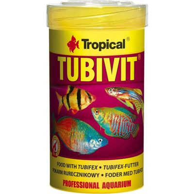 Tubivit - Tubivit 100ml - Vlokken - Visvoer Tubivit - Tubivit 100ml - Vlokken - Visvoer